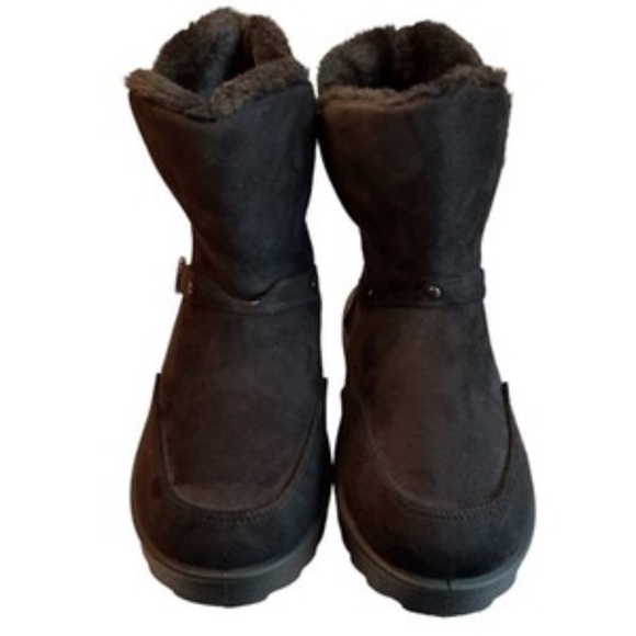 Cloudwalkers Womens Slip On Cold Weather Boots Size 9 Black - Picture 3 of 9